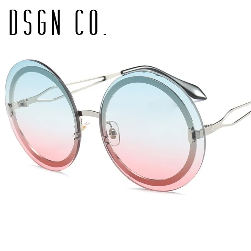 DSGN CO. 2019 nieuwe aankomst ronde zonnebril voor mannen en vrouwen klassieke vintage mode glazen Unisex RICHTLOCHTE EYEWEAR