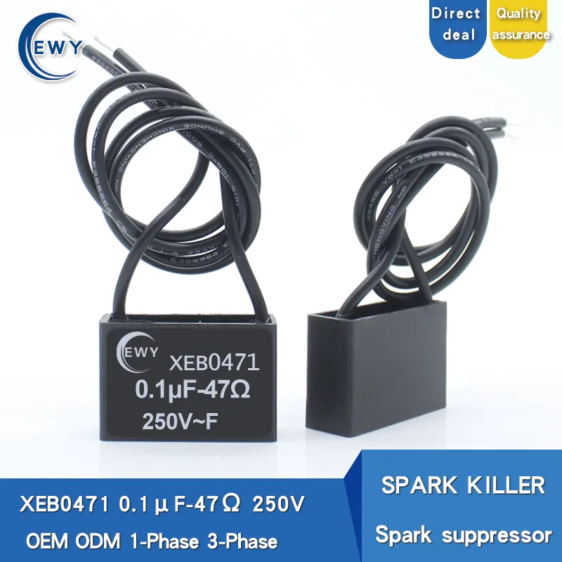 SPARK KILLER XEB0471 Single Phase Spark Quencher 0.1uF 47R 250V Spark