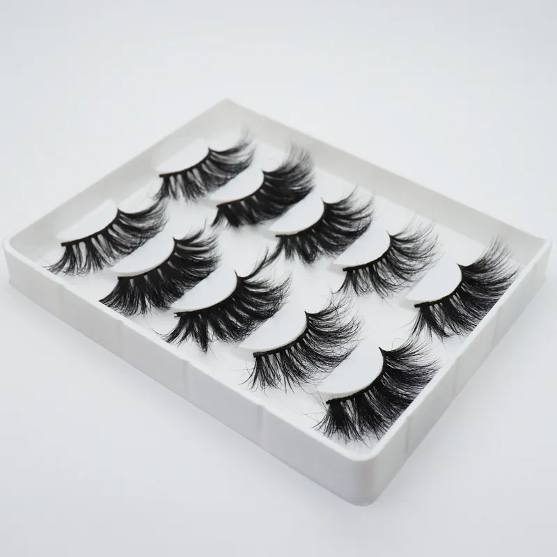 30mm long 10 styles 3D real mink hair false eyelashes to make eyelash lengthening version by hand 