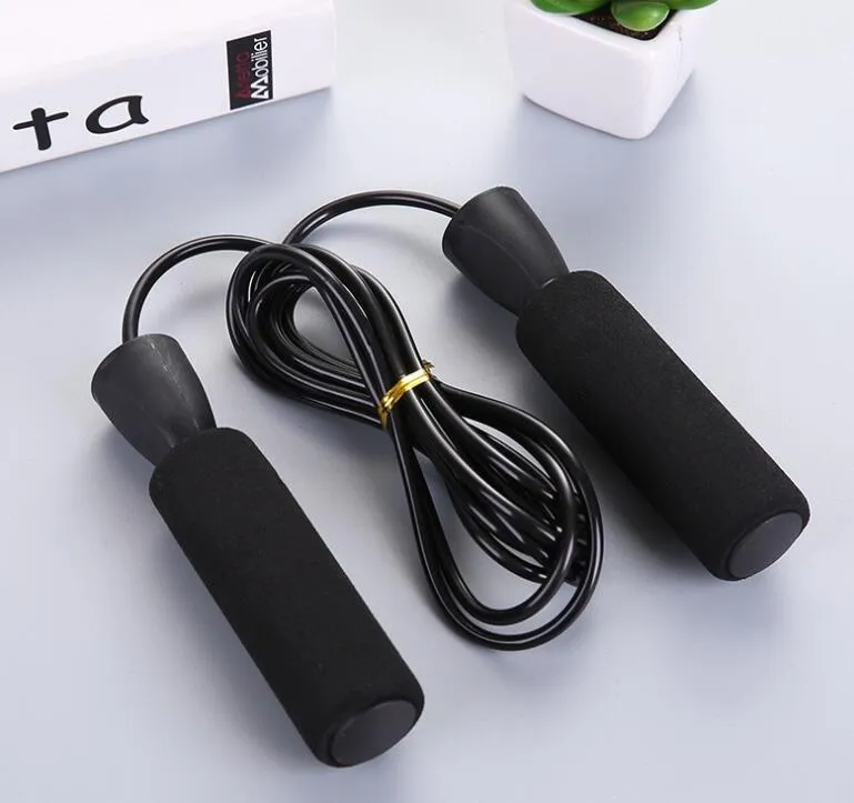 kids teenager training skip Rope gym workout Skipping Sponge handle Aerobic Exercise Bear Speed jumping rope Bearing speed skipping rope