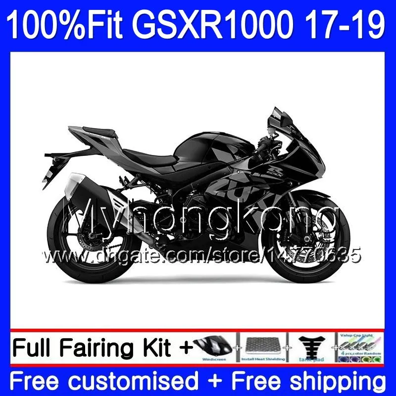 Einspritzung für Suzuki Mattgrau GSX R1000 K17 GSX-R1000 GSXR 1000 331HM.83 L7 L8 GSXR-1000 GSXR1000 17 18 19 2017 2018 2019 OEM-Verkleidung