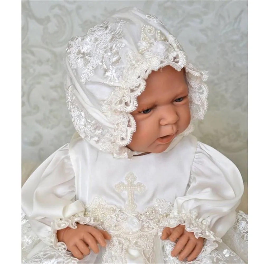 Vestito lungo battesimo neonata hotsell