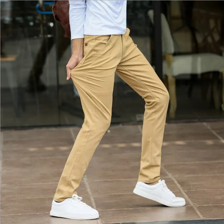 Slim Fit Casual Pantalon Hombre, NUEVO