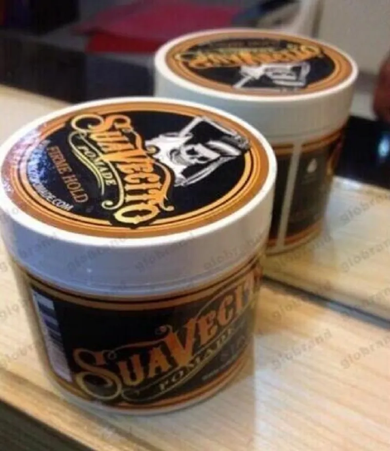 Suavecito Pomade Hair Waxes Strong Style Restoring Pomade Hair Gel Style Tools Firme Hold Big Skeleton Slicked Back Hair Oil Wax Mud