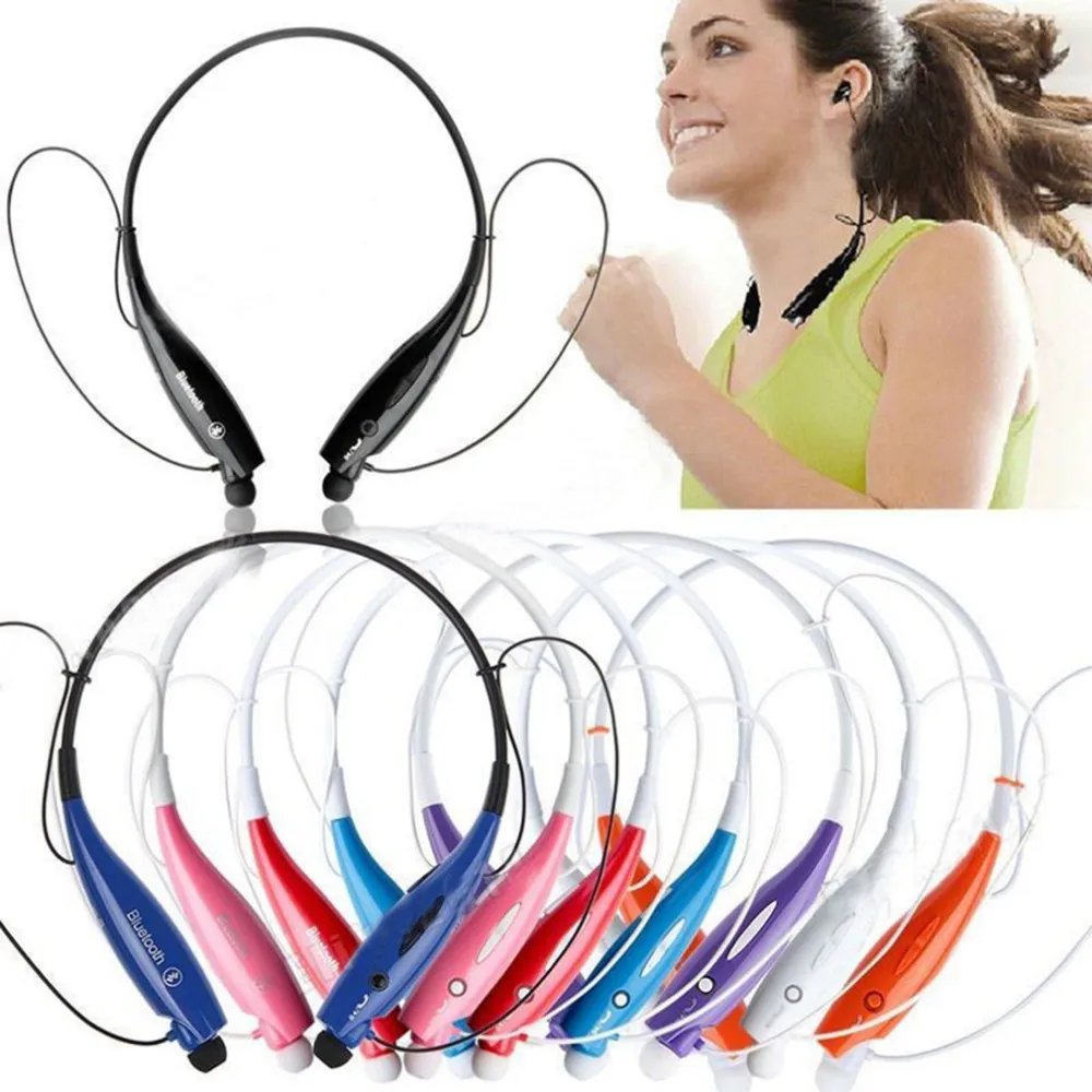 Freeshipping 1pc Stereo Bluetooth 4.0 + EDR Trådlös Headset Headphone Neckband Style Hörlurar för iPhone för Samsung