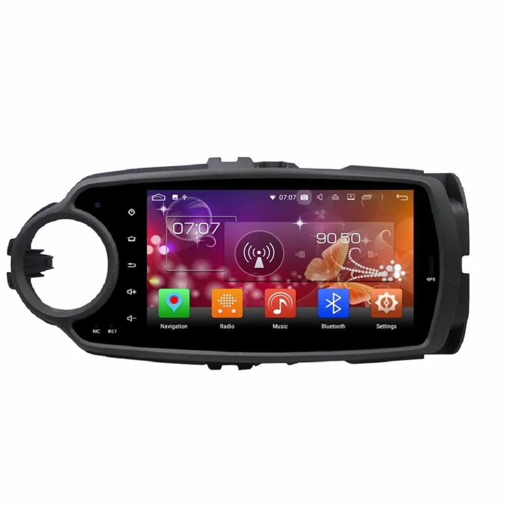 Pantalla IPS 2 din 8 "Android 8,0 Radio de coche unidad principal de navegación GPS DVD de coche para Toyota yaris 2012 2013 4GB RAM 32GB/64GB RON