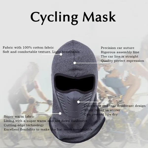 Black Ultra thin 2 hole Balaclava Ski Moto Bike Face Mask Sports