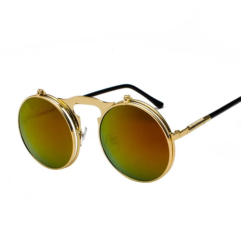 Retro Steampunk Round Steampunk Sunglasses For Men And Women
