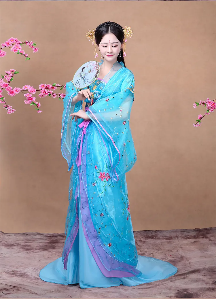 Déguisement bleu oriental pour fille