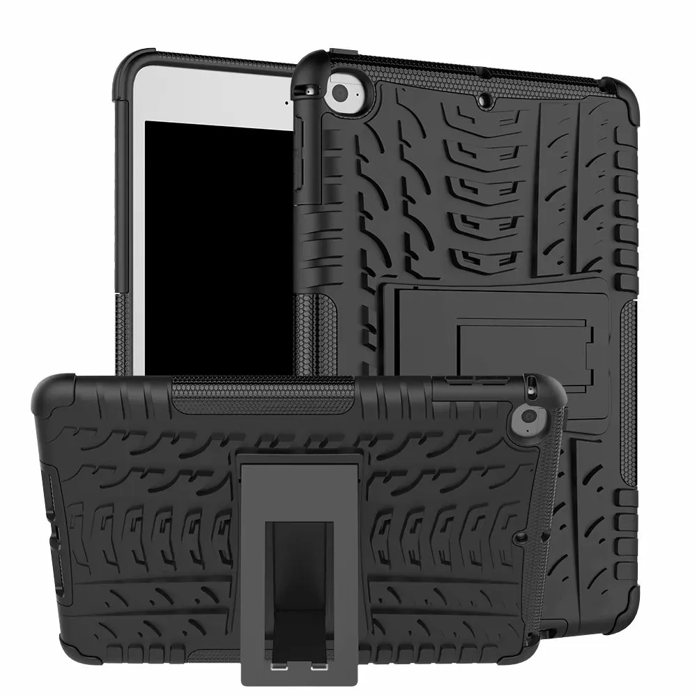 Robot 2in1 KickStand Impact Rugged Heavy Duty TPU+PC Hybrid Cover Case For ipad mini 6 5 4 3 2 1 68pcs/lot