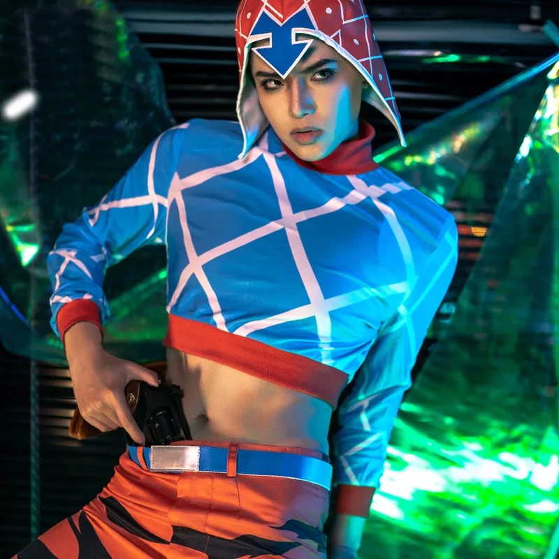 JOJO'S BİZARRE Macera Altın Rüzgar Guido Mista Cosplay Kostüm