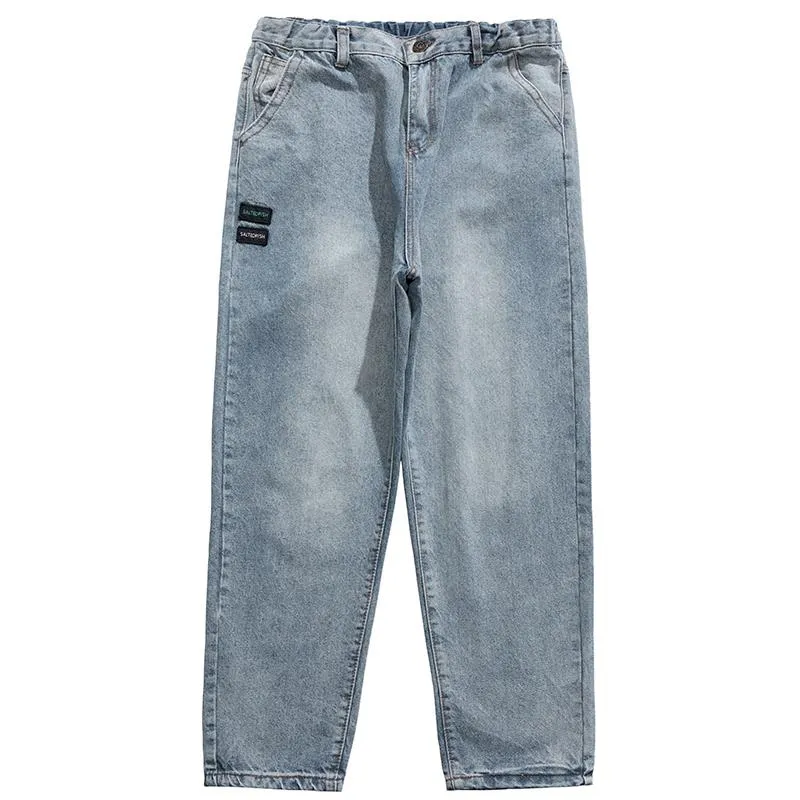 2020 Baggy 청바지 힙합 스트레이트 다리 청바지 남성 Pantalon Homme Jean Herren Harajuku Denim 남자 Modis Close Fashion Streetwear224d