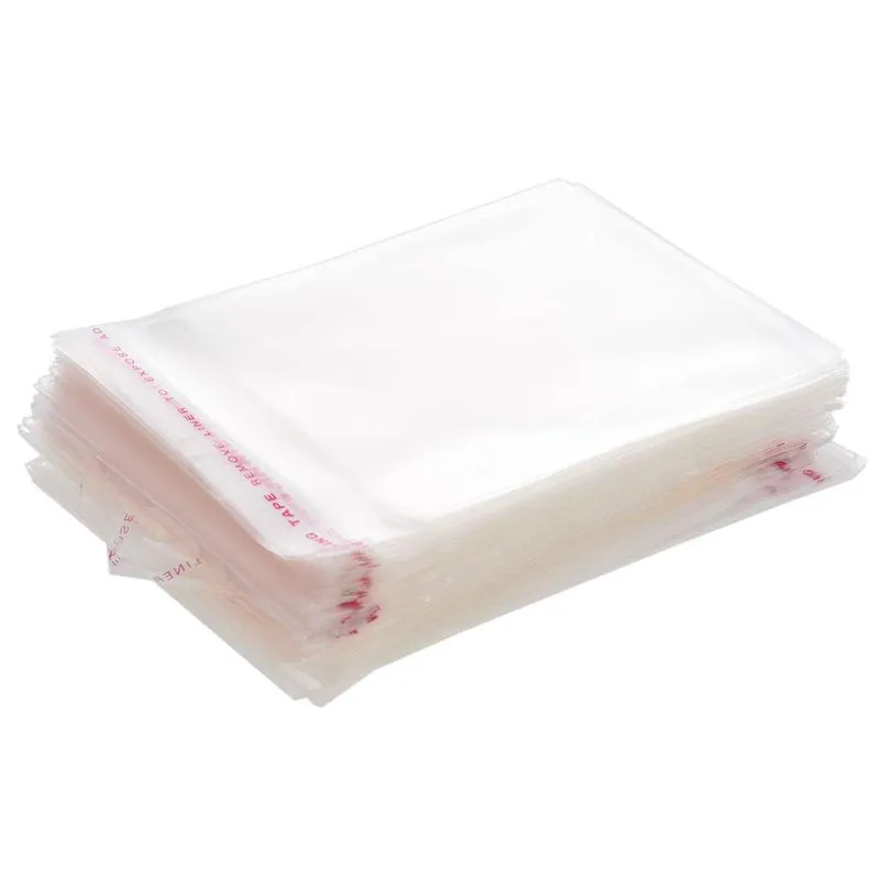 200 bolsas adhesivas de plástico transparente con cierre hermético de 4 pulgadas x 2.