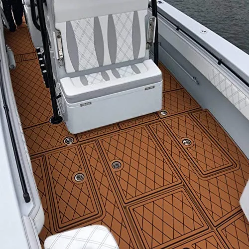 Boat Floor Sell EVA Foam Faux Teak Boat Decking Sheet Ing Mat Faux Teak Decking Self A I2745033 Boat Seats