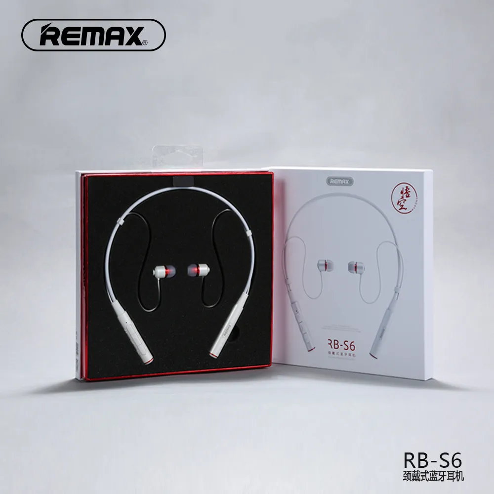 REMAX RB S6 Bluetooth V4.1 Earphones Neckband Wireless Sports