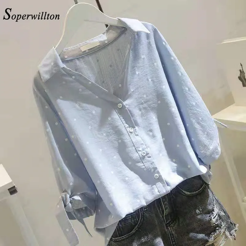 Blusa De Mujer De Talla Grande De Lino Y Algod n Camisas Para