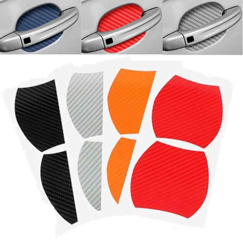 4Pcs Car Door Handle Stickers Film Car Stickers Protector Auto