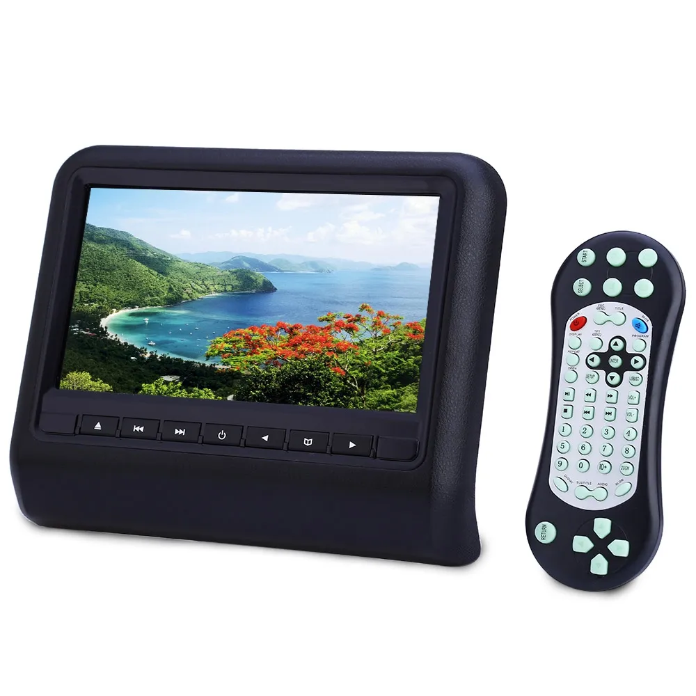 XD9901 9 Inch car dvd Headrest DVD Player 800 x 480 LCD Backseat Monitor