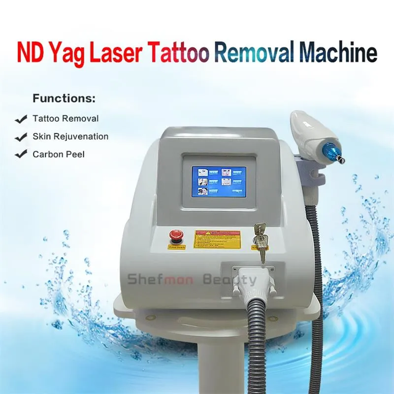 2000MJ ND YAG Laserowe usuwanie Tatuaż Czarny Lalka Brwi Freckle Remover 1064NM 1320NM 532nm Przenośny ekran dotykowy Laserowy sprzęt kosmetyczny