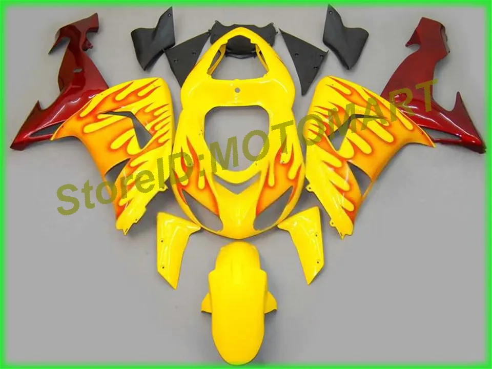 Juego de carenado de plástico ABS para Kawasaki ninja ZX10R 06 07 carenados moldeados por inyección ZX10R 2006 2007 KA25