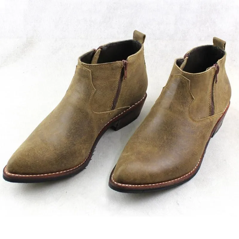 Stivali Contractor Pelle Stivali Da Lavoro Uomo S3 In Pelle Con Punta In Acciaio - Leggeri, Impermeabili, Taglie UK 6-12 Stivali Da Lavoro Sicurezza - Foto 4