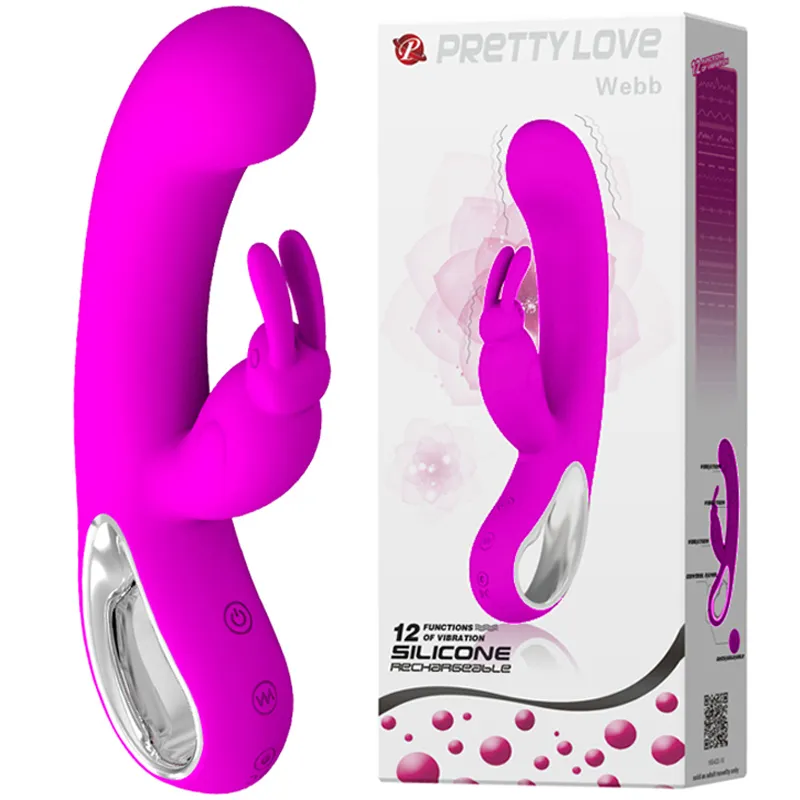 Sexprodukter 12 SPEED G-Spot Body Massage Kanin Vibrator USB Uppladdningsbar Kvinnlig Onani Dildo Vibrator Sexleksak För Kvinna Y190711