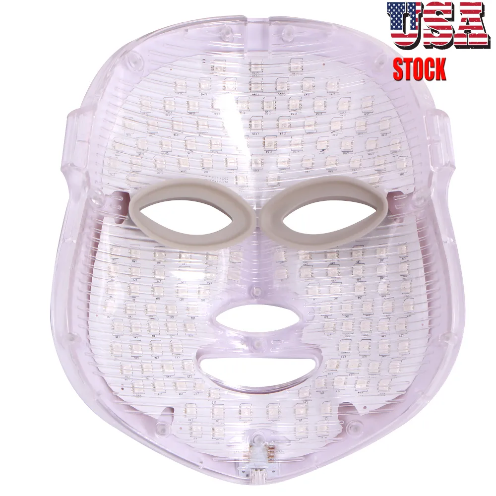 Portable Health Beauty 7 Colors Lights LED Photon PDT Facial Mask Face Skin Care Rejuvenation Therapy Device
