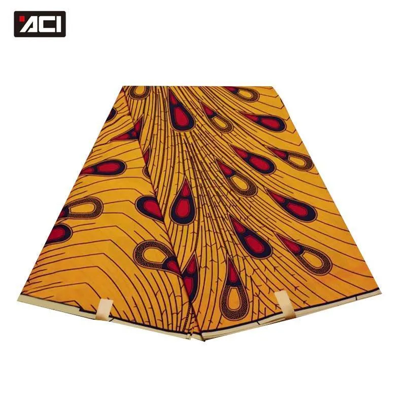 Tissu Africain Hollandais 6 Yards Pièce Véritable Tissu Africain Super Hollandais 2019 Pour Femme321A