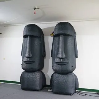 wholesale 3 m High Free Shipping Customized Inflatable Moai of Easter Island Statues For City Decoration