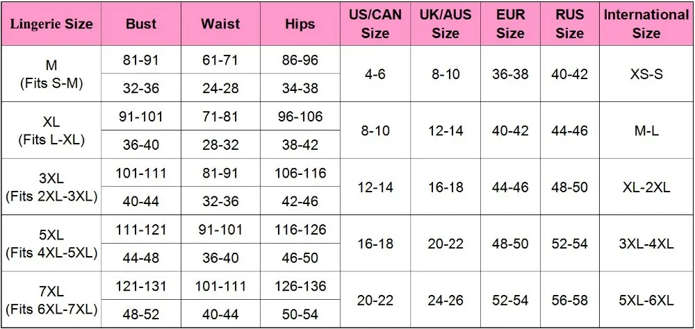 Babydol Size Chart