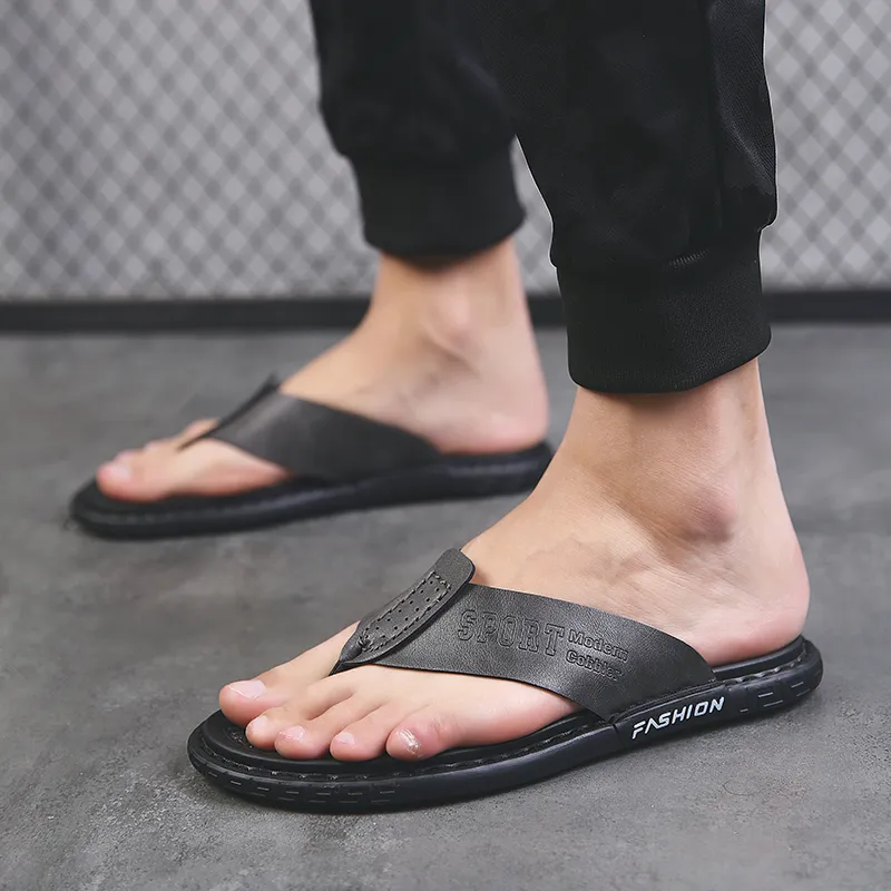 calçado homme sandálias mannen hombre de moda para zomer mens verão herren 2020 zapato confortar Sommer homem aleta chinelos trabalho de