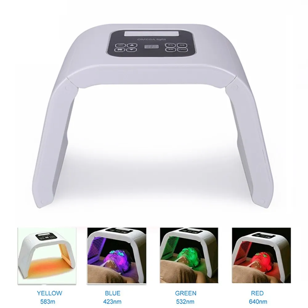 4 Color LED Photon Machine For Face & Body Mask Remove PDT Light Lamp Skin Rejuvenation Acne