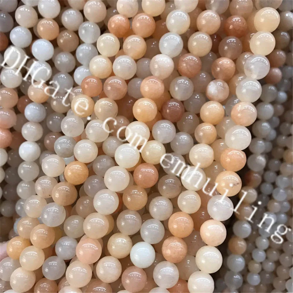 Wholesale Gorgeous Natural Smooth Round Stone Pink Aventurine Gems 4mm 6mm 8mm 10mm 12mm Loose Beads 10 Full Strands For DIY Jewelry Making