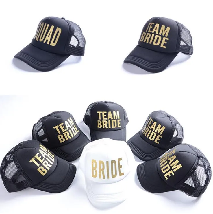 Groom Snapback Hats for Women Bride Trucker Hat Neon Teon Mesh Hat Cap Bachelorette Party Wedding Size 52 cm 56 cm