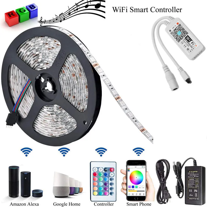 Magic Home Mini RGB Wifi Bluetooth LED Strip Kits Controller For Led ...
