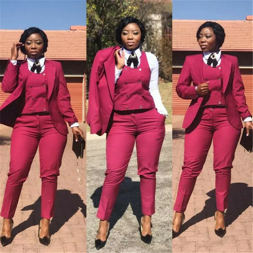Plus size on sale red suits