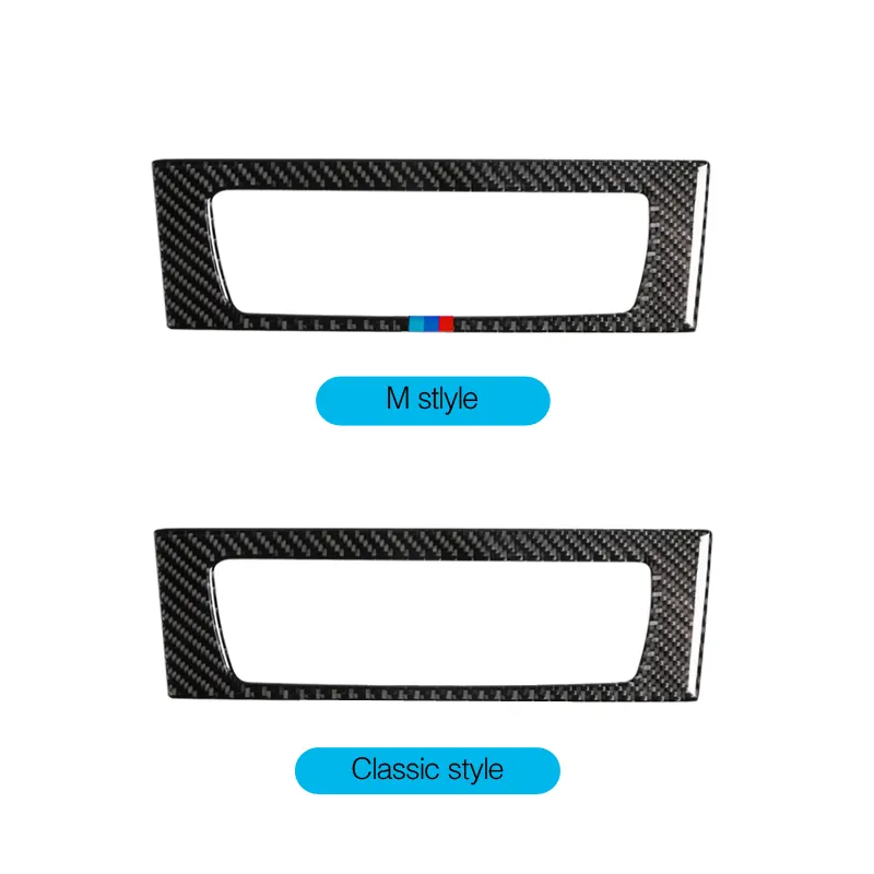 Estilo do carro para bmw z4 fibra de carbono etiqueta do carro ar condicionado cd painel de controle capa para e89 2009-2015 acessórios interiores278u