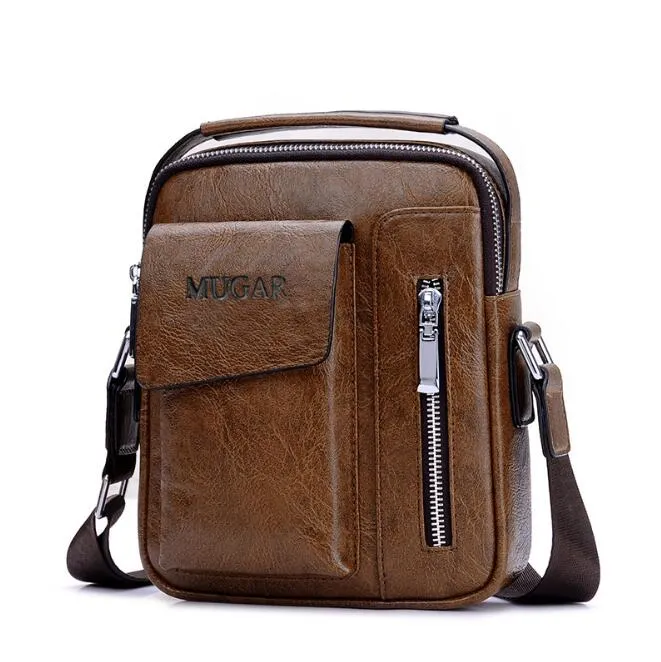 Men's bag mini shoulder bag messenger business briefcase casual retro small242p