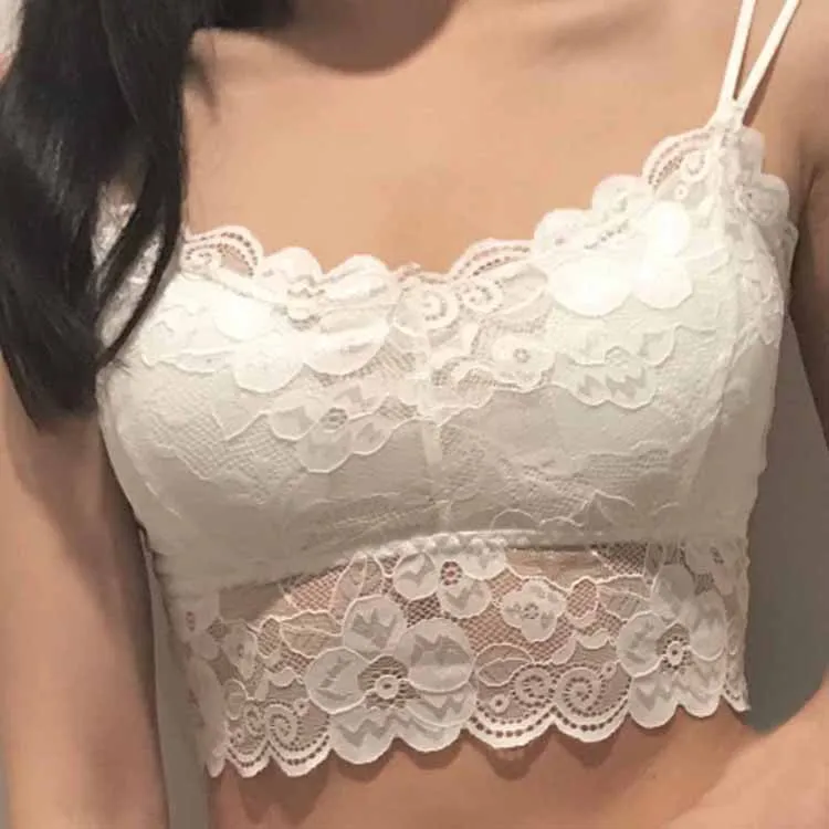 New Fashion Lace Bralette Bra With Wrapped Chest Shirt Top For Women  Stylish Lace Underwear For Women Tank From Wenjingcomeon, $1.93