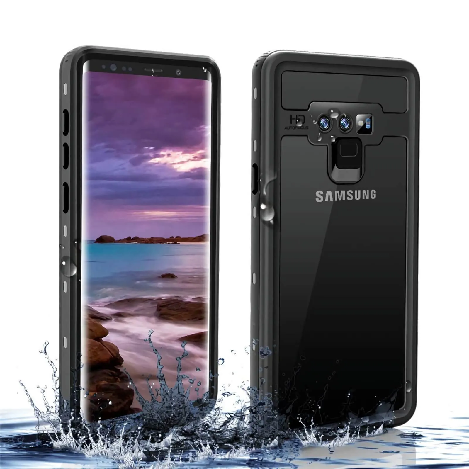 Samsung Galaxy S10 S9 S8 Plus에 대한 완전 보호 완전 밀폐 수중 보호용 케스 오버