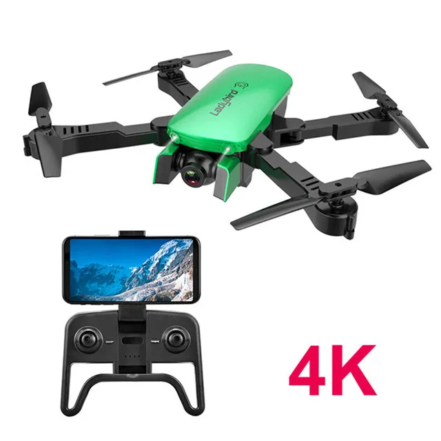 R8 4K HD Dual Camer WIFI FPV Foldable Drone Toy, Optical Flow Location, Take Photo by Gesture, Track Flight, Auto-follow, Altitude Hold, 3-1