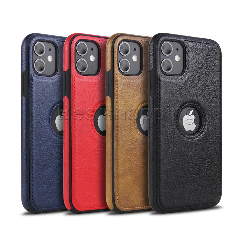 Slim Retro Business Leather Case Soft TPU Cases Cover For IPhone