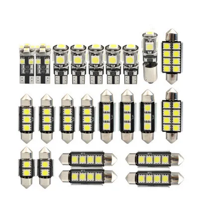 Canbus T10 5050 w5w Festoon Ba9s Car Clearance Ceiling Panel Instrument Reading License Plate Signal Light Bulb Lampada