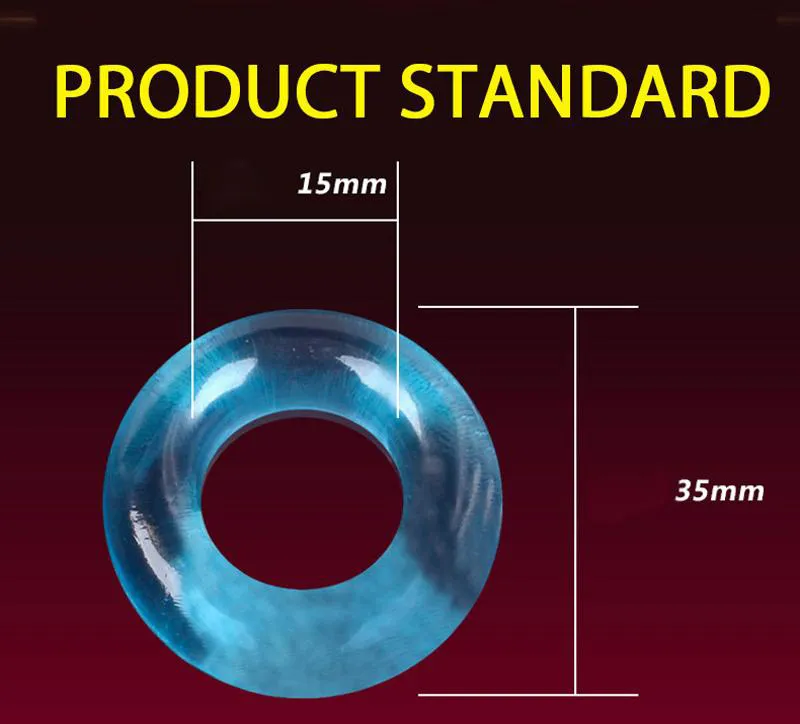 Anneau Pénis En Silicone - Prolongateur Et épaississant - Anneau élastique Pour Homme - Version Blanche