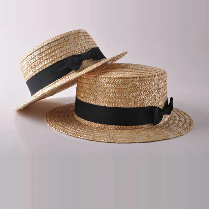 Moda feminina meninas adorável boho sol praia chapéus de palha aba larga verão boné pai-filho roupa meninas senhoras crianças férias sol hats12221