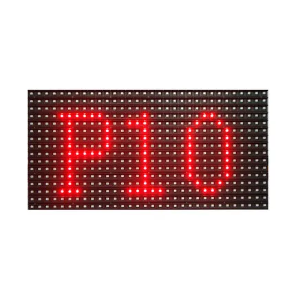 무료 배송 야외 p10 smd 붉은 색 led 스크롤 기호 모듈 320 * 160 mm LED 메시지 디스플레이