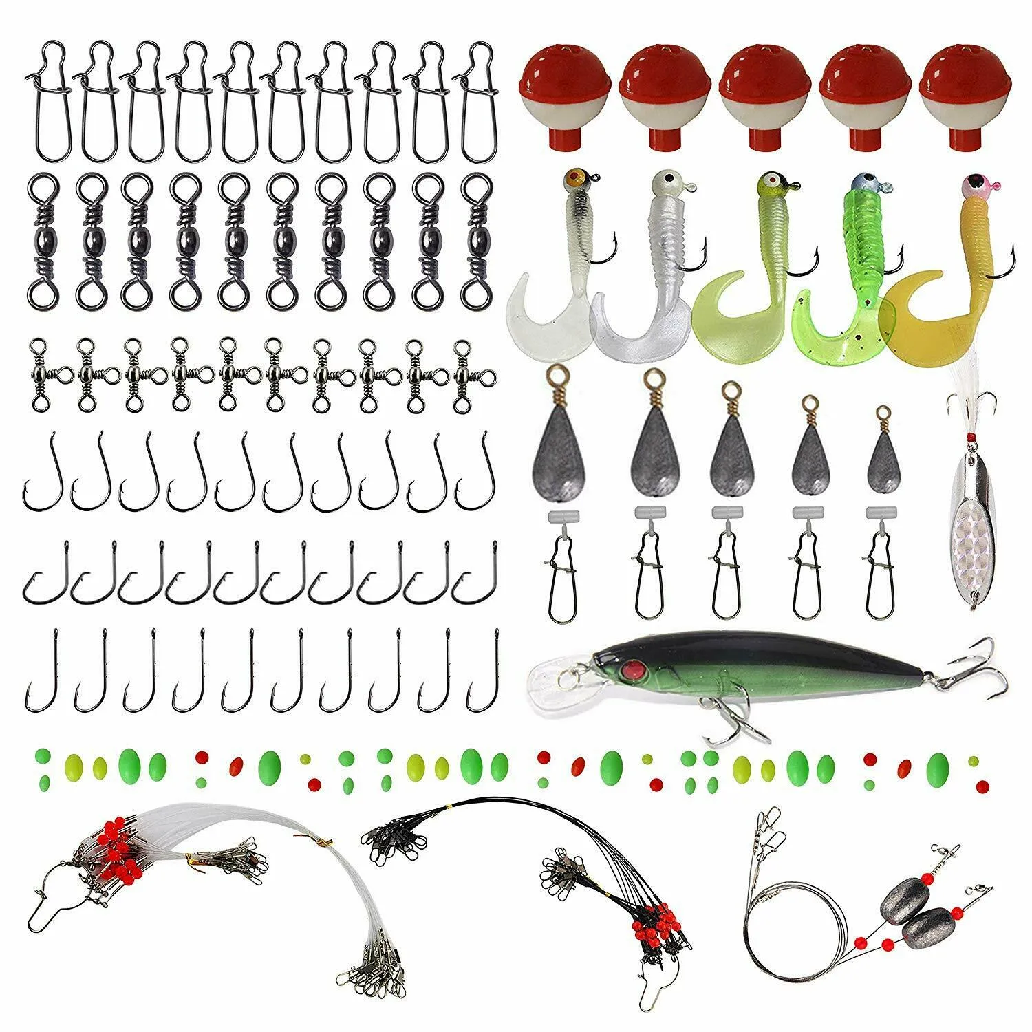 Saltwater Fishing Tackle Kit Wire Rigs Lures Sinker Floats Swivels Hooks  Fishing Items Tackle Accessories From Enjoyoutdoors, $26.85