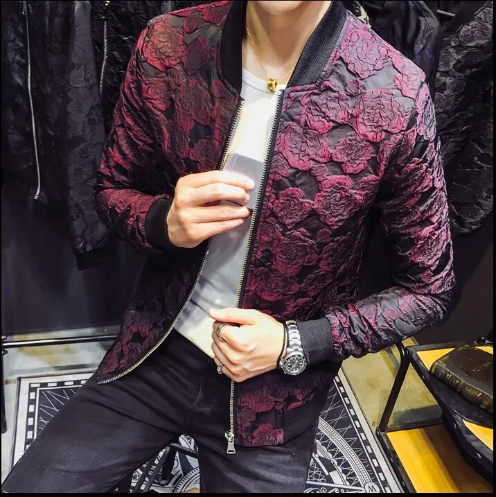 Wine red bomber clearance jacket mens