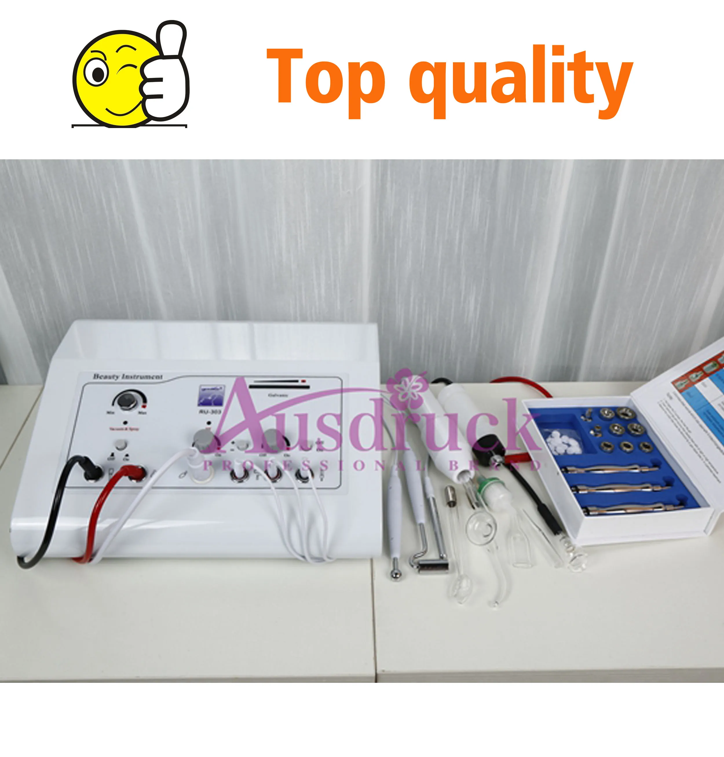 Ankomst Högfrekvent Galvanic Machine Diamond Microdermabrasion Dermabrasion Peeling Skin Facial Care Device