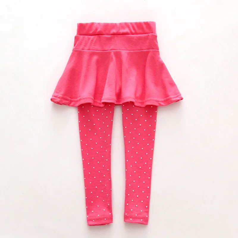 Pantalones culotte de lana para niña pequeña, pantalones legging negros y rosas para niño, pantalón, falda, ropa de bebé